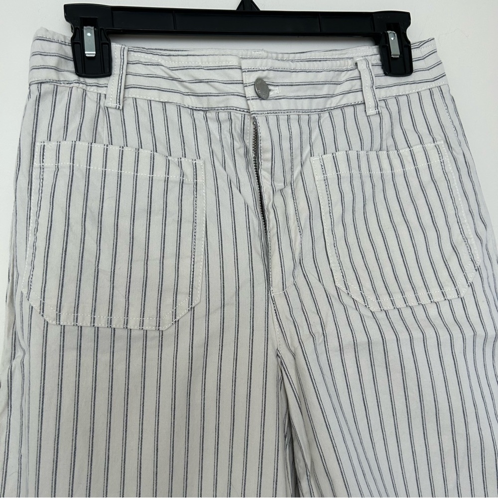 GAP Stripe High Rise Wide Leg Crop Pants - Picture 13 of 13